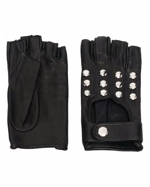 Manokhi silver-studded leather gloves