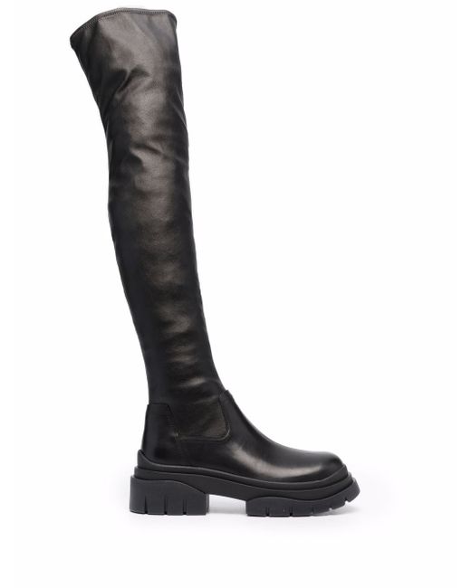 Ash Star thigh-high leather boots