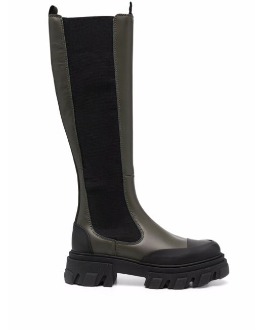 Ganni knee-high chunky boots