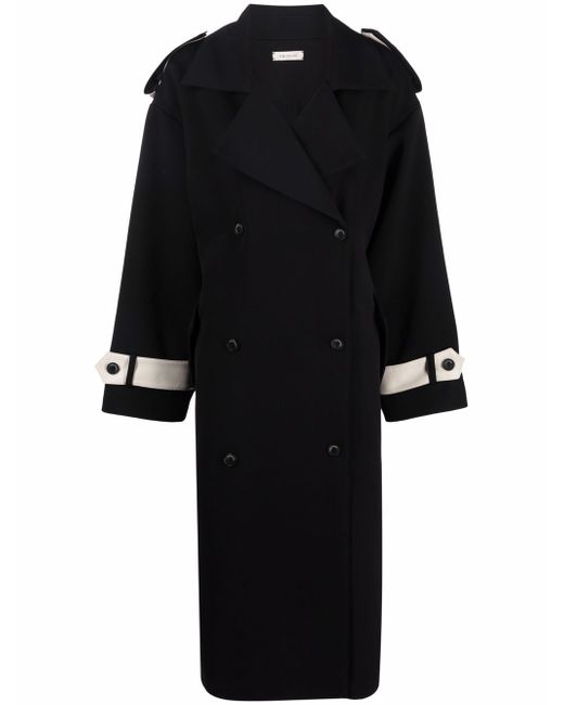 The Mannei double-breasted midi coat