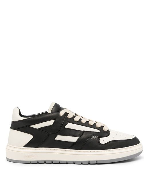 Represent two-tone lace-up sneakers