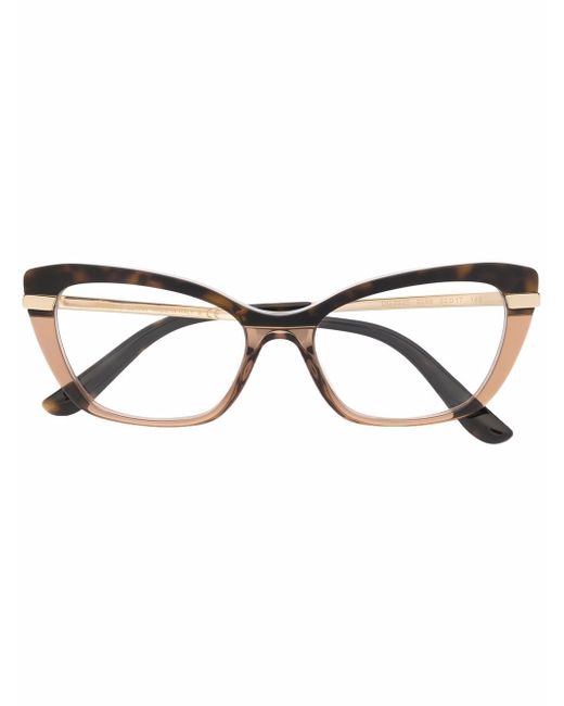 Dolce & Gabbana two-tone cat-eye glasses