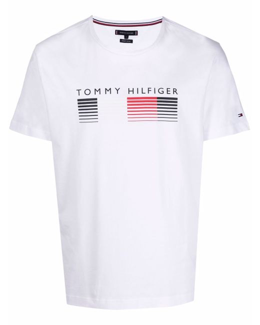 Tommy Hilfiger logo-print organic-cotton T-shirt