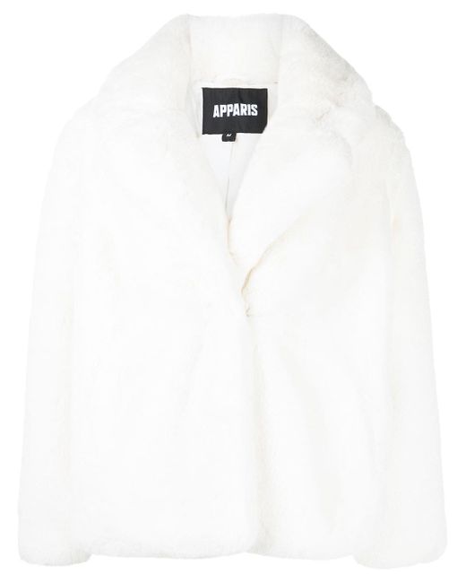 Apparis oversized faux fur coat