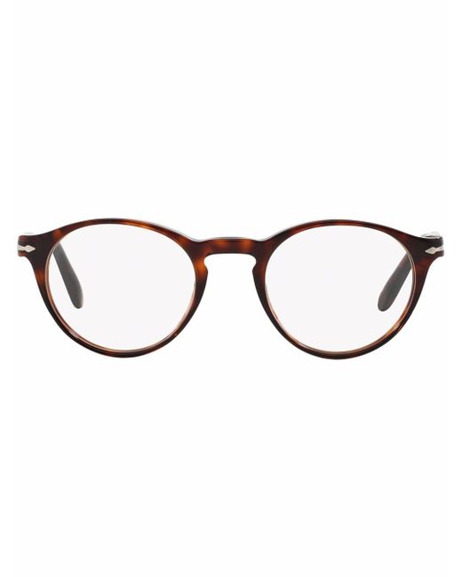 Persol tortoiseshell round-frame glasses