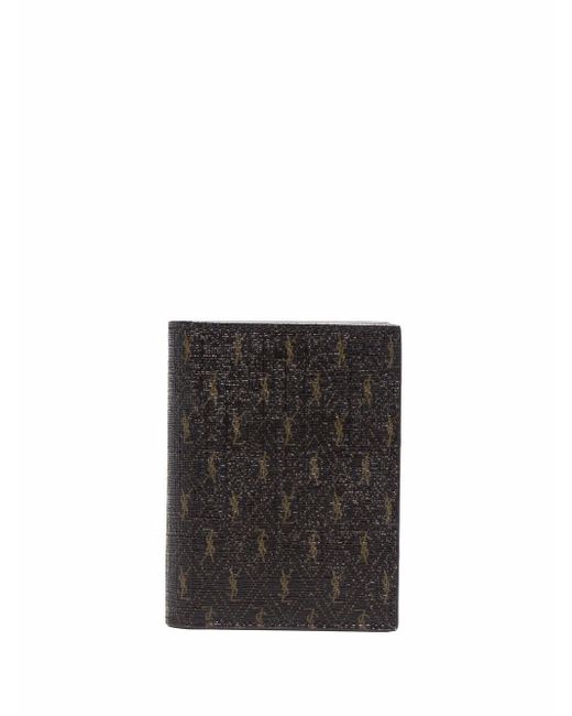 Saint Laurent monogram print leather wallet