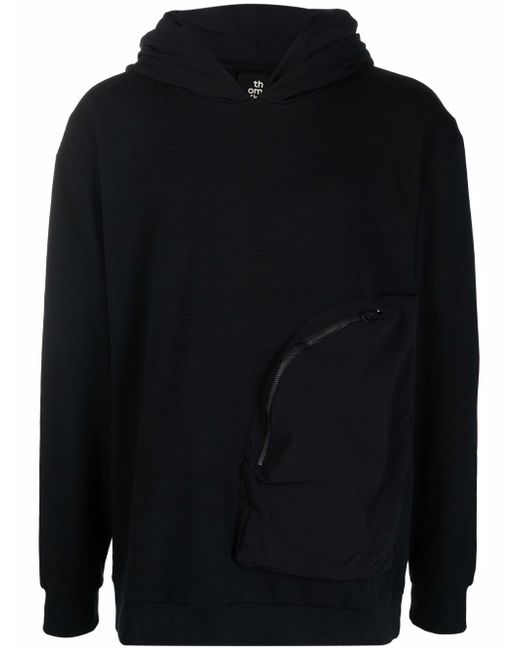 Thom Krom zip-pocket organic cotton hoodie