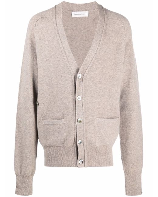 Extreme Cashmere button-up knitted cardigan