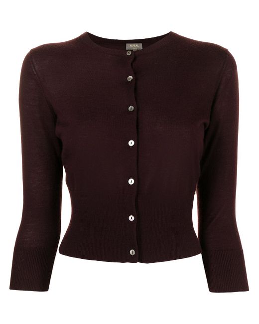 N.Peal cropped cashmere cardigan