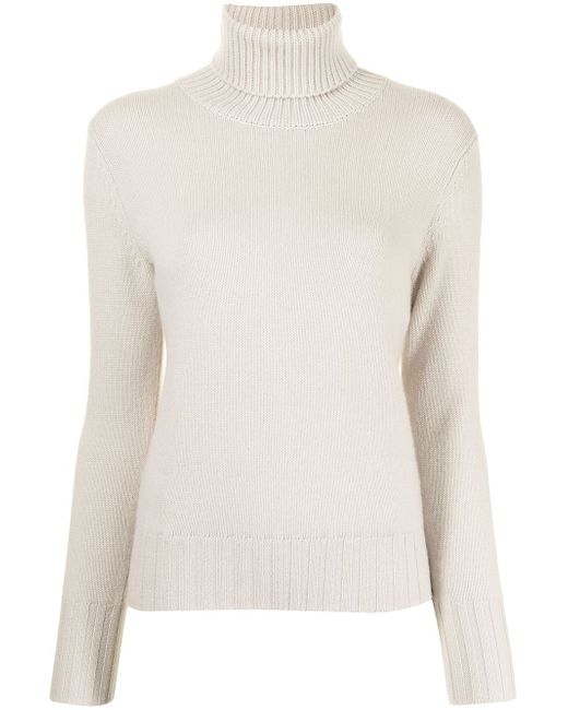 N.Peal chunky roll-neck organic cashmere jumper