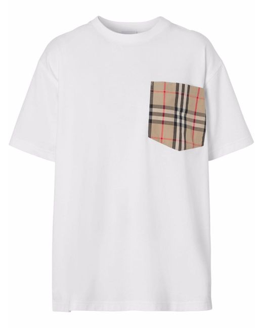 Burberry Vintage Check pocket cotton T-shirt