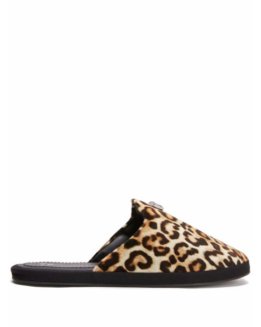 Giuseppe Zanotti Design leopard-print slip-on slippers