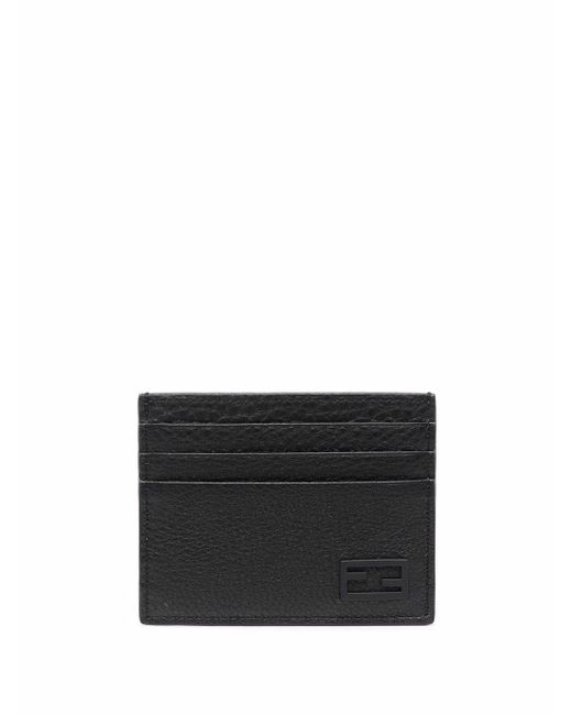 Fendi FF textured-leather cardholder
