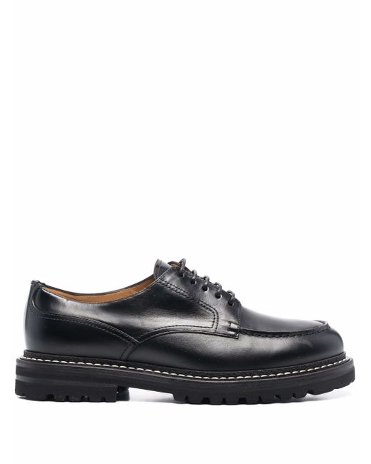 Henderson Baracco almond-toe leather lace-up shoes
