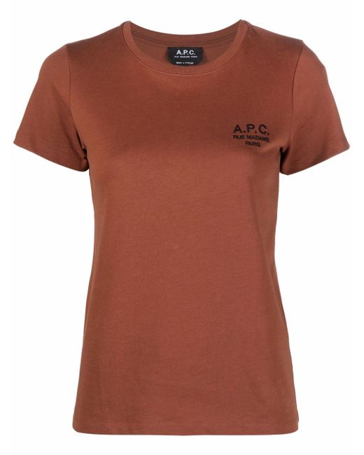 A.P.C. . logo-print short-sleeved T-shirt