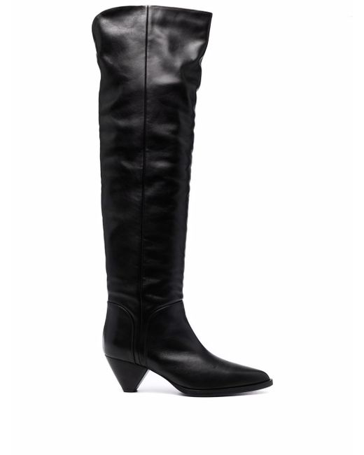 Twin-Set pointed-toe leather boots