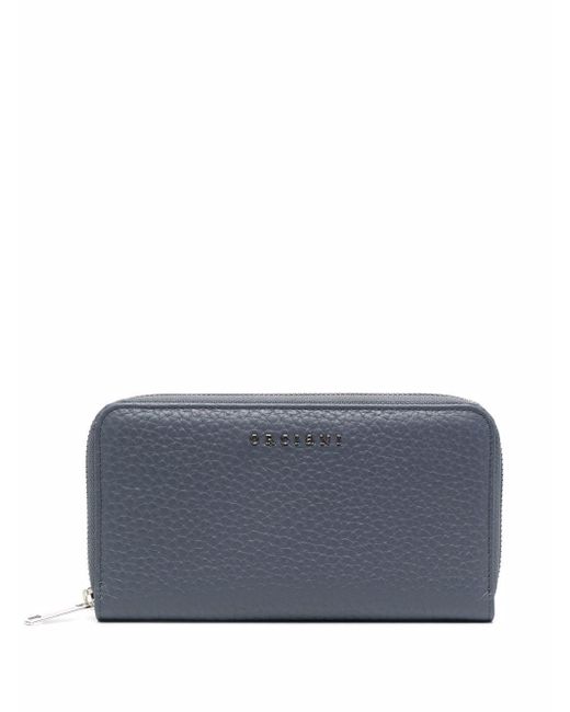 Orciani grained leather purse