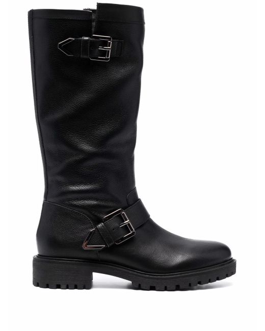 Geox buckle-detail knee-length boots