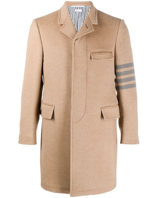 Thom Browne single-breasted concealed coat