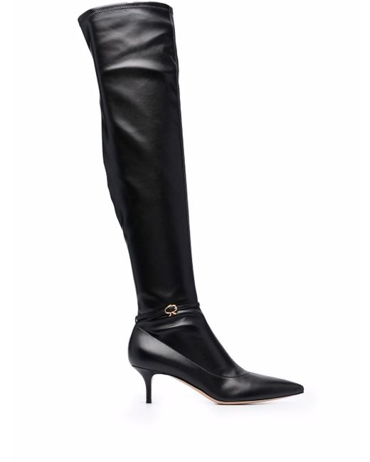 Gianvito Rossi buckle detail knee boots