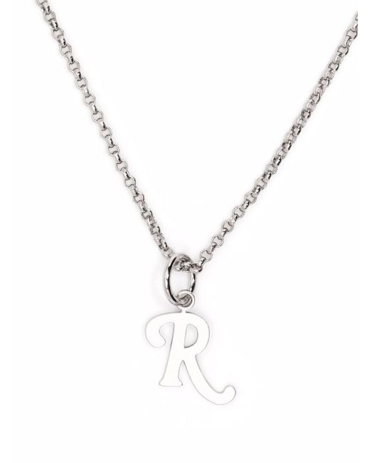 Raf Simons R Initial necklace