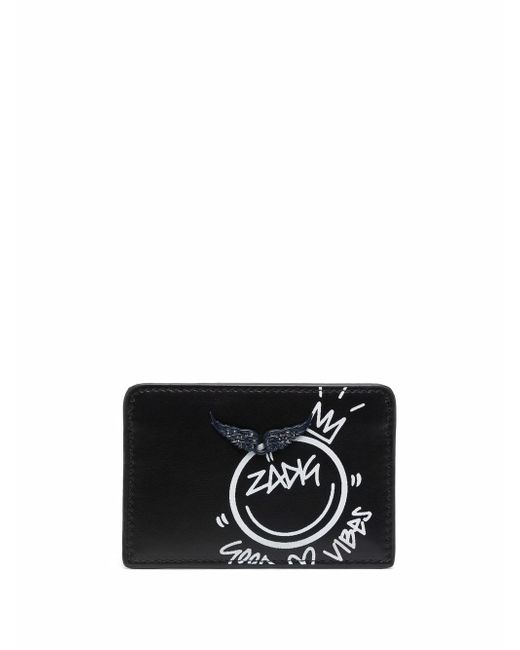 Zadig & Voltaire logo-printed cardholder