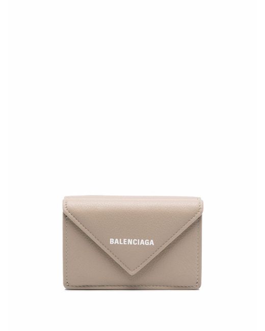 Balenciaga logo-stamp envelope wallet