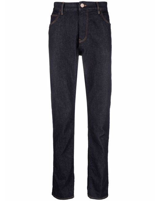 Giorgio Armani slim-cut five-pocket jeans