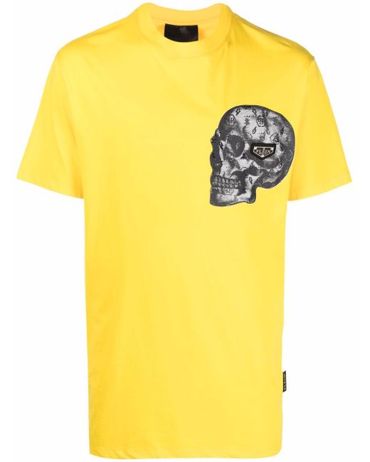 Philipp Plein skull-print cotton-blend T-shirt