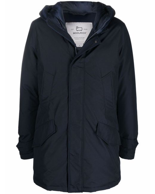 Woolrich padded zip-up hooded coat