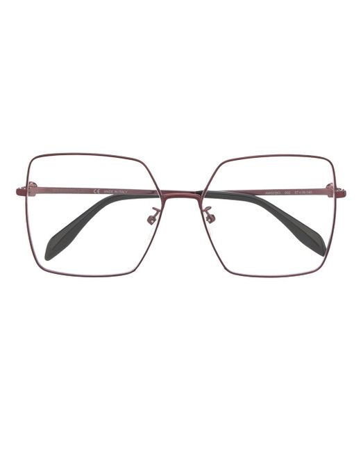 Alexander McQueen square frame glasses
