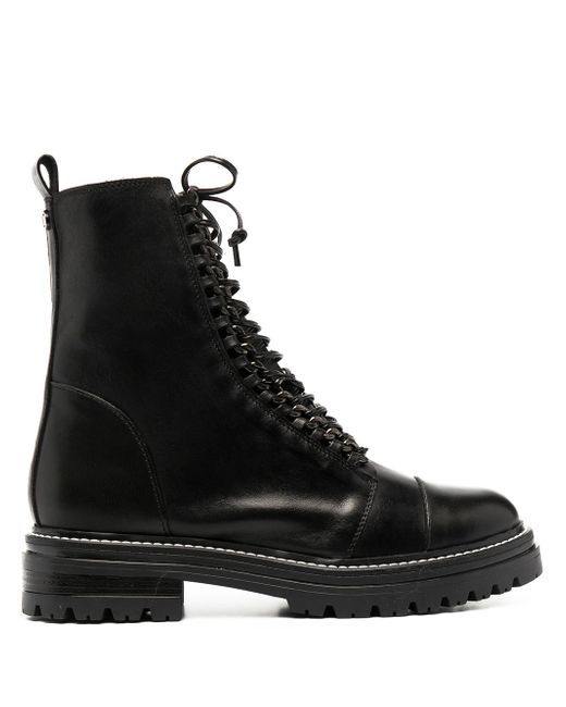 Carvela Sultry Chain combat boots