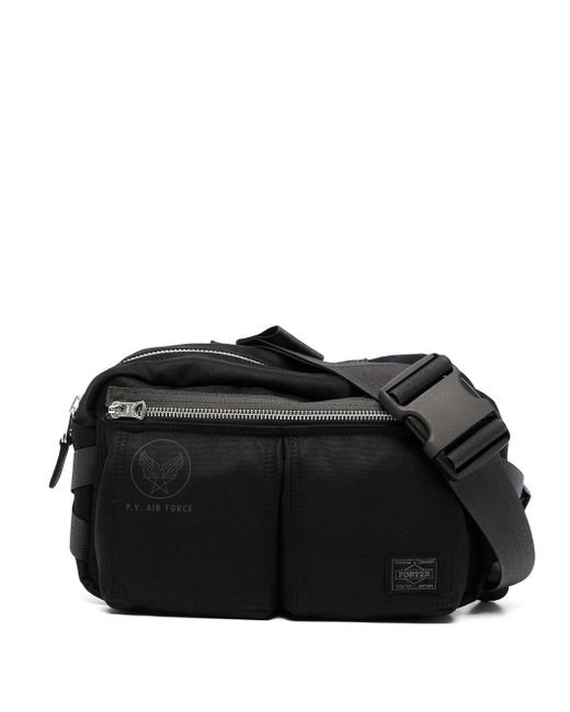Porter-Yoshida & Co. . logo patch multiple-pocket belt bag