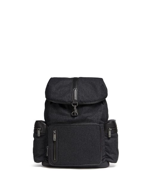 Ermenegildo Zegna leather-trim backpack