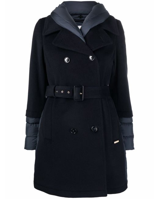 Woolrich Kuna quilted-finish trench coat