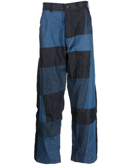 Comme Des Garçons patchwork wide-leg trousers