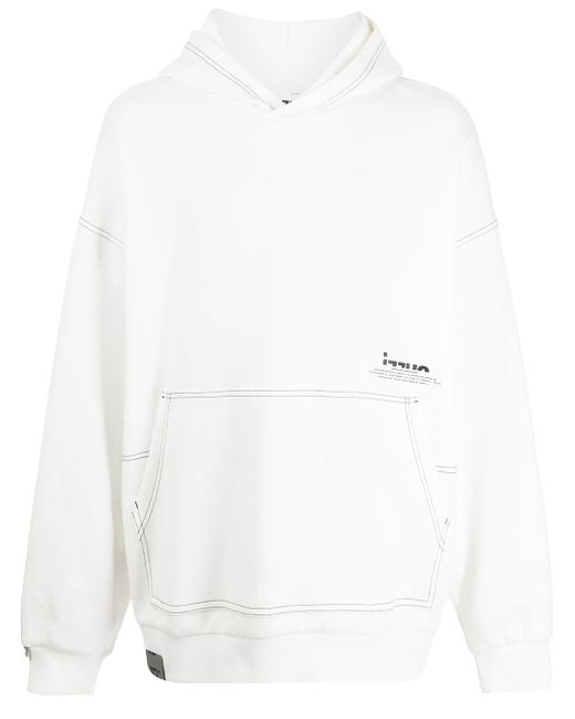Izzue logo-print pullover hoodie