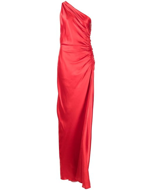 Michelle Mason Asym silk gown