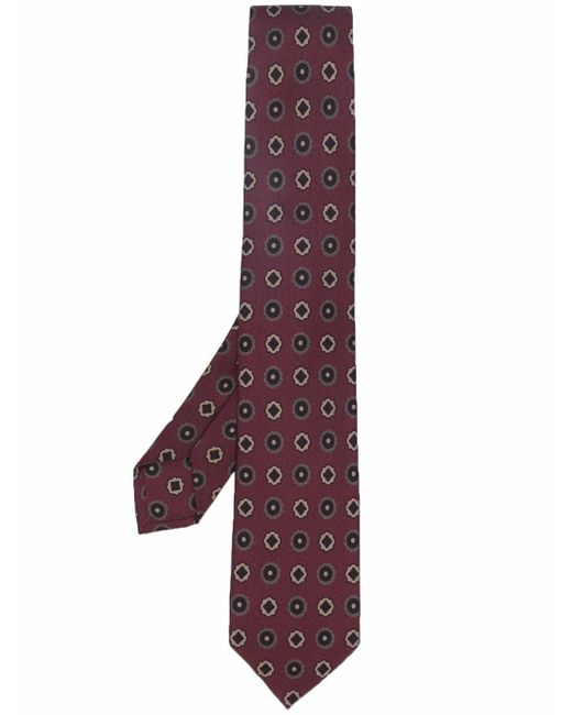 Barba geometric-pattern tie