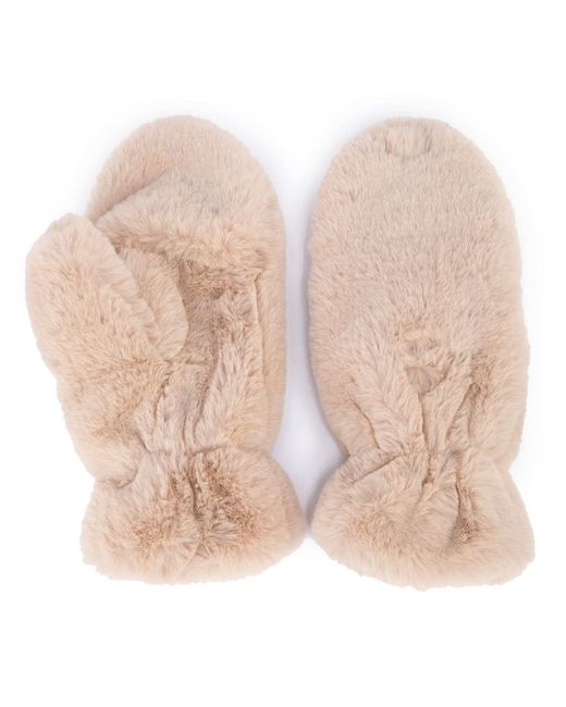 Apparis faux-fur mittens