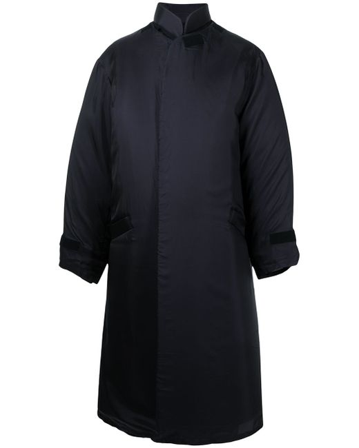 Yohji Yamamoto concealed-front fastening coat