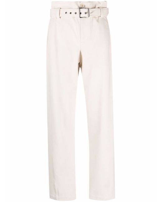 Brunello Cucinelli high-waist belted trousers