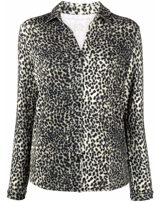 Majestic Filatures leopard-print shirt