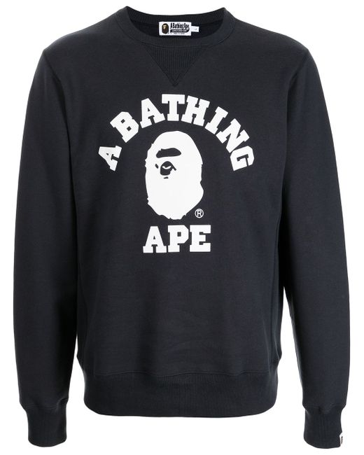 A Bathing Ape logo print sweatshirt