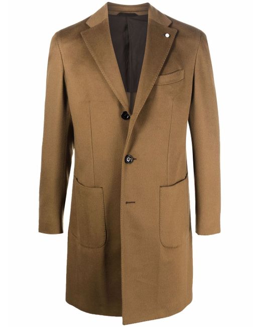 Luigi Bianchi Mantova single-breasted tailored coat