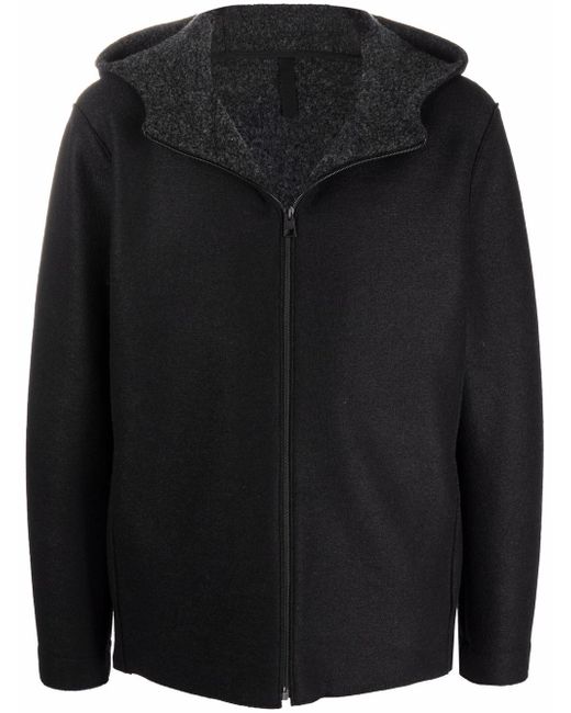 Harris Wharf London hooded zipped coat