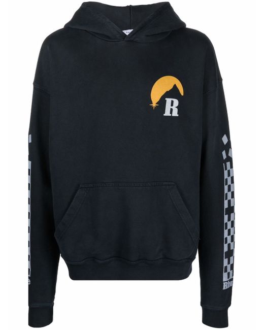 Rhude logo-print hoodie