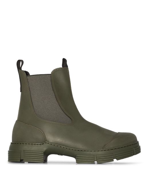 Ganni chunky sole Chelsea ankle boots