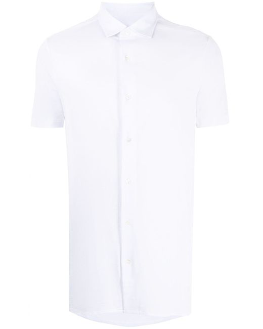 Emporio Armani short-sleeve poplin shirt