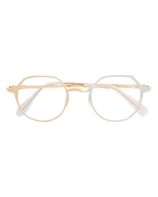 Masahiromaruyama two-tone round-frame glasses